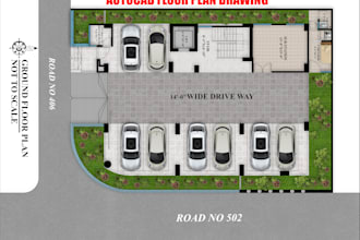 autocad design by floor plan