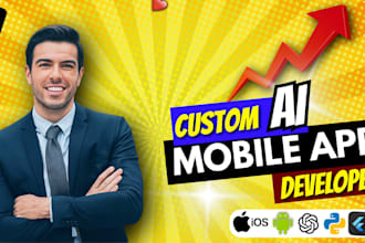 develop ai chatbot mobile app, ai website and ai agent development llm