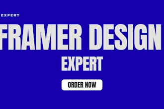 be your framer expert develop framer landing page framer website