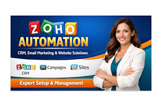 do complete zoho crm email marketing setup and management zoho website design