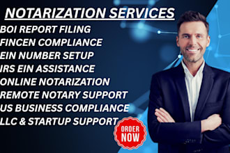 handle boi report filing ein number setup and notarization