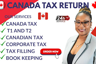 handle gst, hst filling and cra compliance, file personal income tax return t1