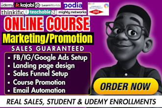promote your online course for real sales, students and udemy enrollements