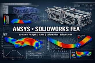 perform fea structural analysis using ansys and solidworks