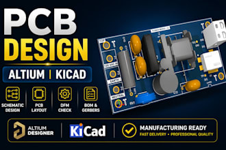 design professional pcb and schematic in altium or kicad