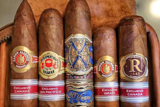 design premium cigar brands, labels, boxes, and logo