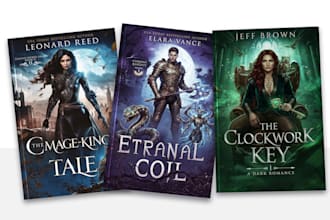 design a premium dark fantasy book cover