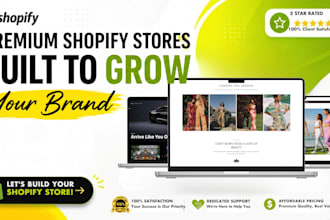 redesign and set up your shopify store ready for launch