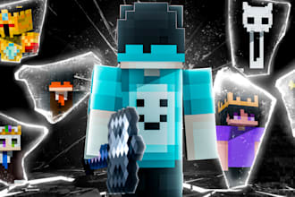 create professional minecraft thumbnail