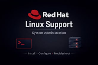 install, configure ,and  support red hat linux system