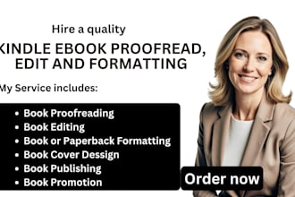 do ebook structural editing, kdp book proofreading manuscript kindle formatting