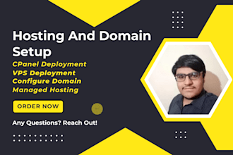 setup hosting and domain for your website