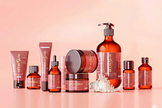 design cosmetic packaging and labels for bottle or jar