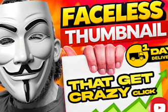 high CTR youtube thumbnail for faceless channels