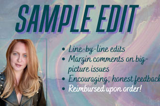 provide a sample edit for you to be reimbursed upon order