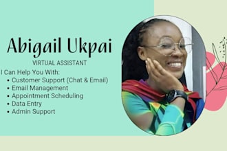 be your reliable virtual assistant for email, chat and admin