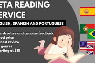 read your book and evaluate it, offering constructive criticism