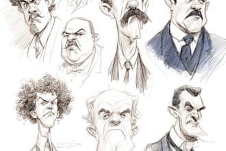 draw cartoons and caricatures