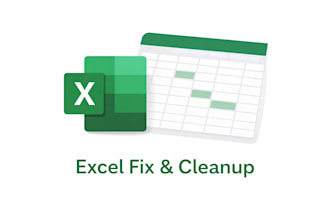 clean, format, and fix excel data to create summary reports