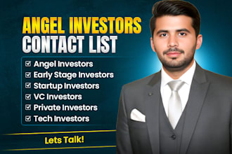 find angel investors, venture capital, and seed investors leads
