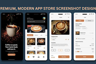 design modern app store screenshots and optimized app aso for google play stores