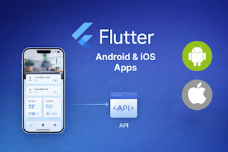 do mobile app development for android and ios using flutter