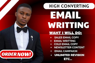 write high converting email write sales copy and cold email copy that convert