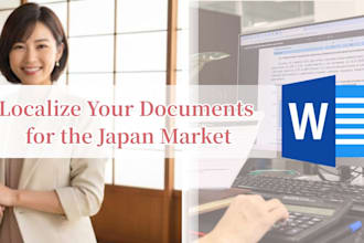format and localize documents for the japan market