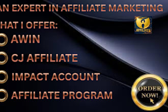 help you get approve on affiliate marketing, awin, cj affiliate and impact