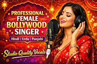 sing emotion hindi urdu punjabi bollywood songs as a professional female singer