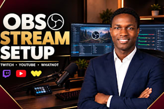 setup obs studio, streamlabs, vmix, streamyard for live streaming and recording