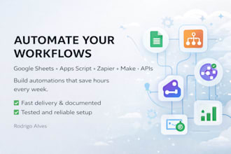 automate workflows with google sheets, apps script, zapier and make