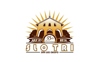 design best quality modern anniversary triathlon logo