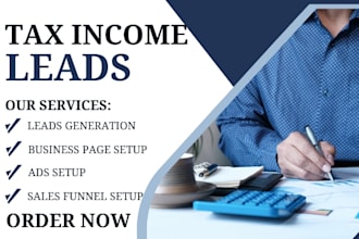 income tax leads tax website tax preparation leads
