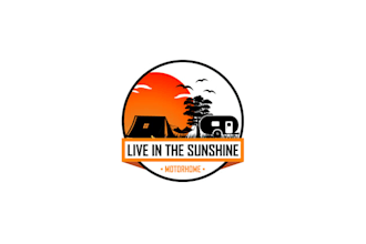 design motor home caravan and glamping logo