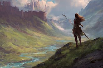 make a fantasy illustration