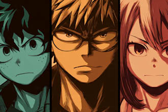 do a my hero academia style comic for you