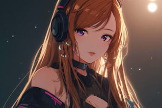 anime illustration, tubers art, visual novel, wallpaper