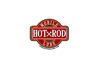 design powerful hot rod mobile lube logo