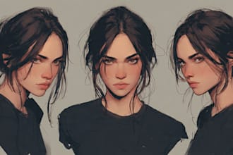 do semi realistic character design