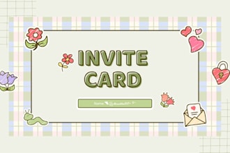 design a custom invitation card