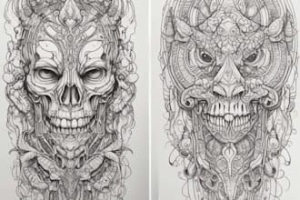 unique realistic tattoo design