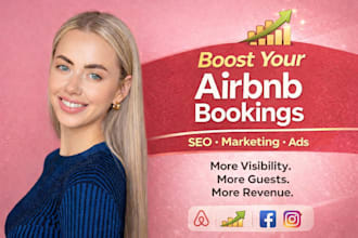 promote and advertise your airbnb listing, vrbo with SEO to boost bookings