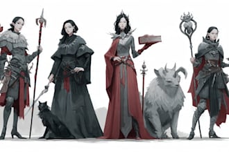 do dnd character art and concept art