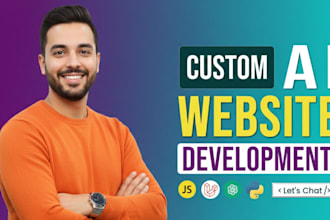 build ai website, business website development as a full stack web developer