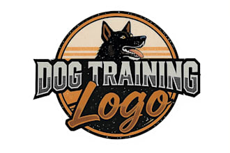 design high quality dog training logo for your business with 24 hours
