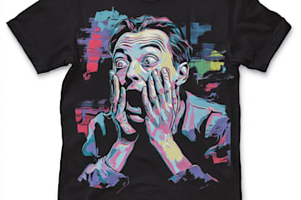 do beautiful cute funny cartoon t shirt design