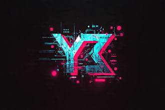create a custom cyberpunk or y2k logo design