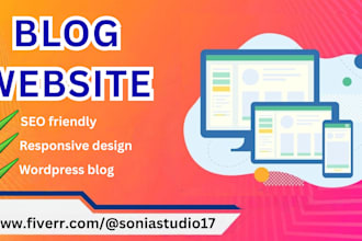 create a blog website for you