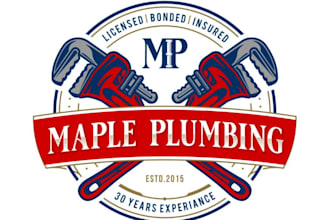 design creative plumbing, hvac and electrical heating logo